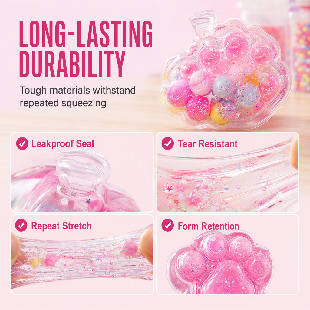 🐱 50 % RABATT!!🧊 Gör-det-själv-kit för mjuk leksak av stekt is – Designad som en kattklo, mjuk och rolig & kreativ – Perfekt för sensorisk lek & stressavlastning för barn ✨