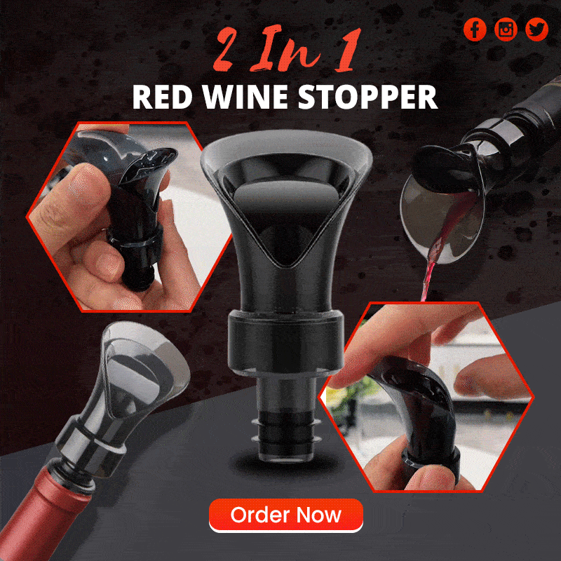 🍷 2-i-1-vinsparare med vakuumpump och förseglare – bevarar färskheten och aromen