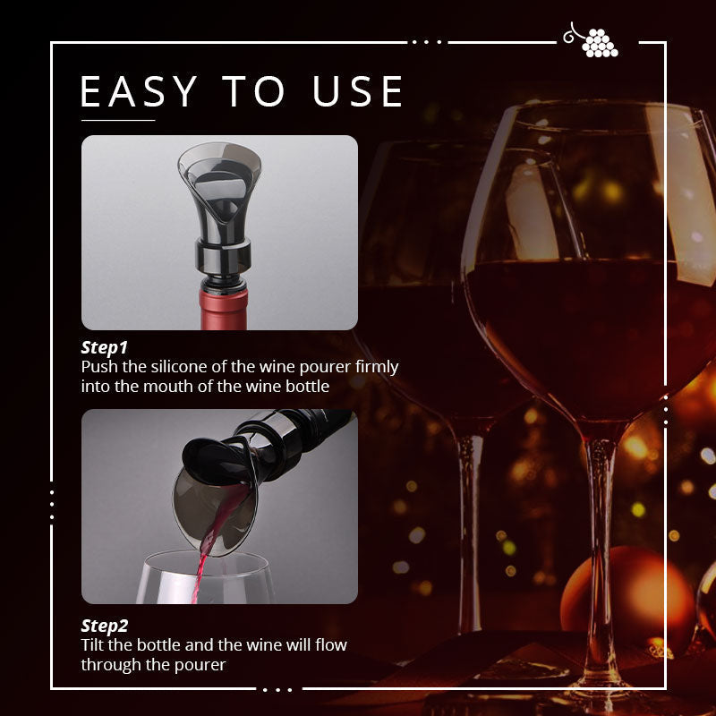 🍷 2-i-1-vinsparare med vakuumpump och förseglare – bevarar färskheten och aromen
