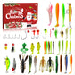 Jul Fiskebete Adventskalender Blind Box Set med Minnow Popper Skedar