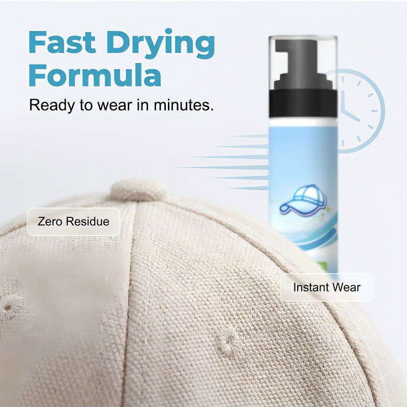 🧢 50% RABATT NU! Effective Stain Remover Spray for Hats – vattenfri skumrengöring, fläckborttagning & skonsam mot tyger – perfekt för kepsar och premiummaterial ✨🧼