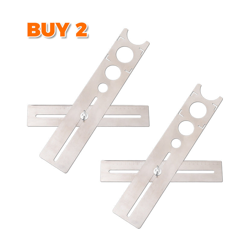 🔧📐 50 % RABATT NU! ✨ Justerbar Hålmall för Kakel & Keramik – Rostfritt Stål, Stabil Positionering & Precisionsborrning 🛠️
