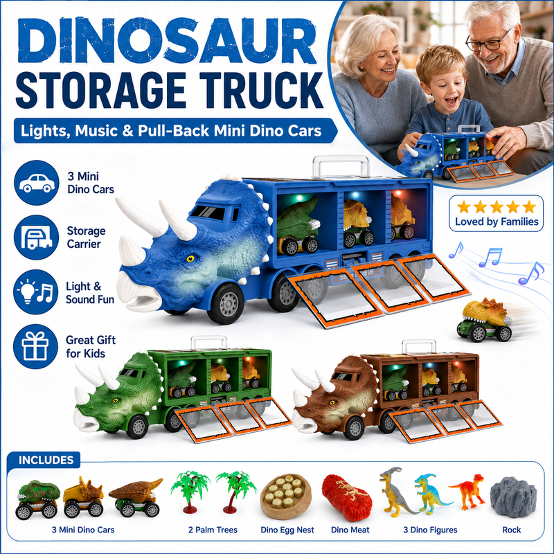 Interaktiv Dinosaurie Transportleksaksbil