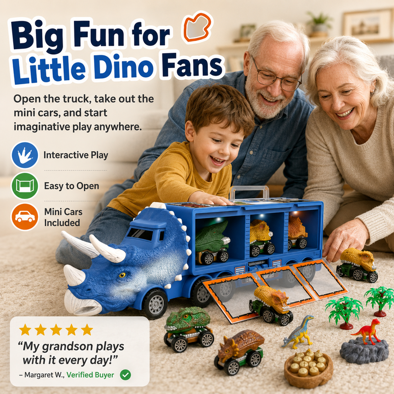 Interaktiv Dinosaurie Transportleksaksbil