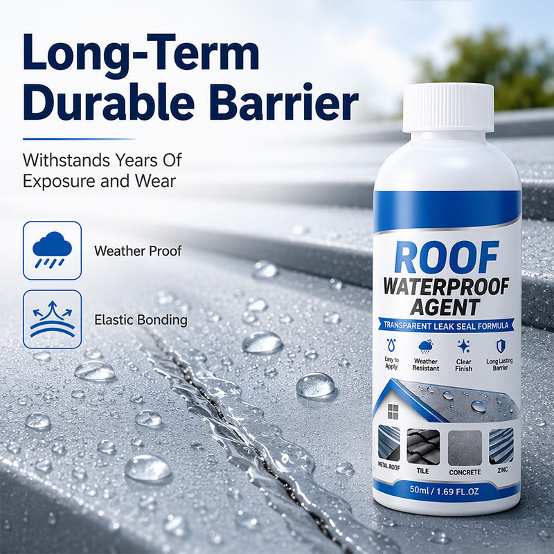 🏠 50% RABATT NU! 🎨 Transparent Roof Waterproof Sealant with Brush – osynlig tätning, avancerad polymerformula & enkel applicering – perfekt för tak, stuprör och utomhusytor 🛡️✨