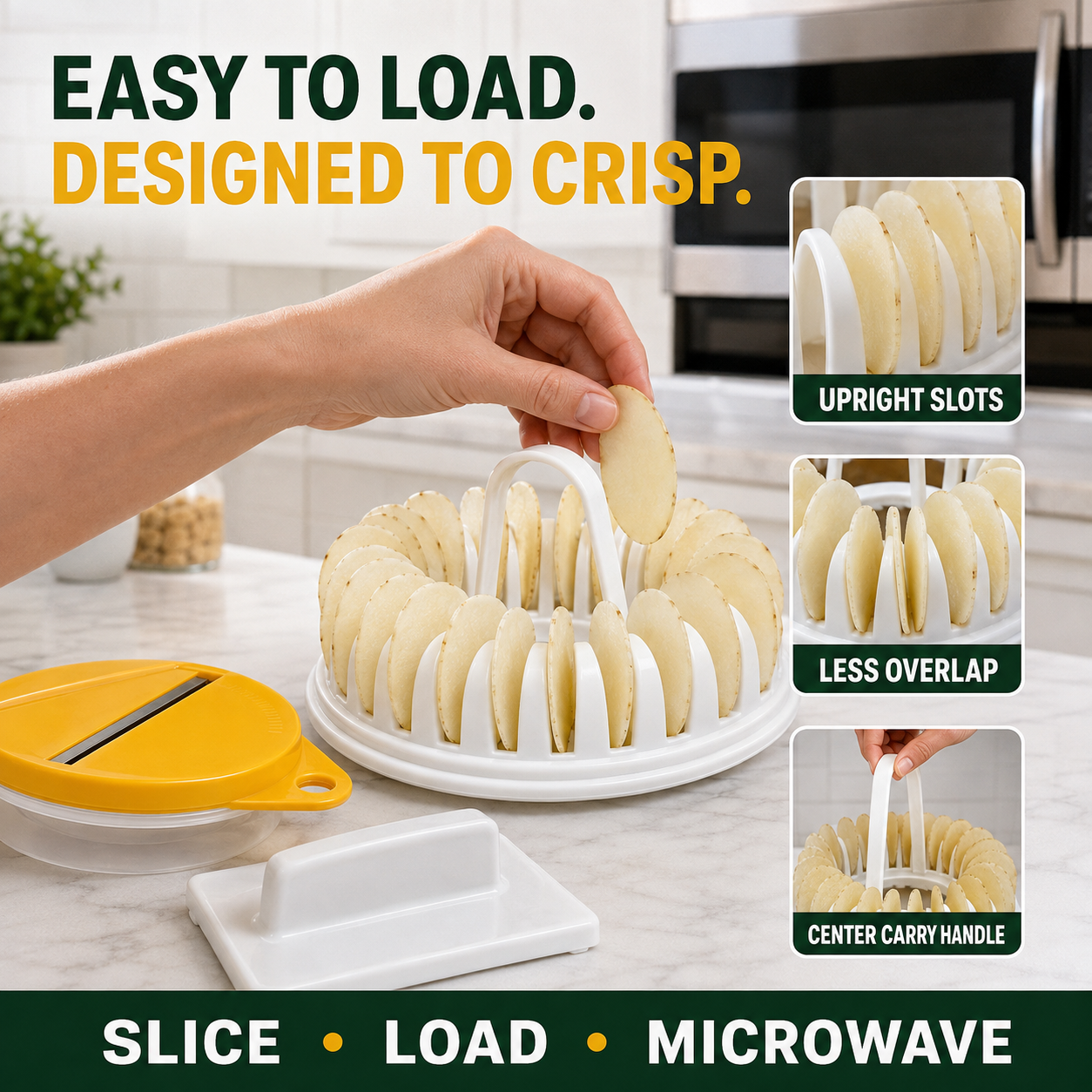 🥔 50% RABATT NU! 🍟 DIY-maskin för potatischips till mikrovågsugn – oljefria, krispiga & hälsosamma – perfekt för hemmagjorda snacks 🥗✨