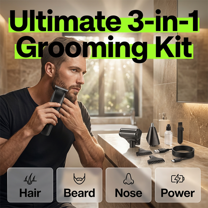 3-i-1 Elektriskt Groomingkit för Män