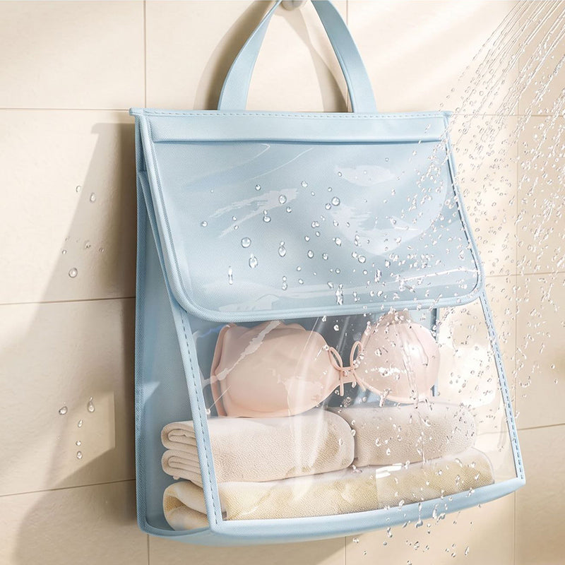 🥳NYHET🔥50% RABATT 🛁🧳 Vattentät duschförvaringsväska｜Vattentätt material, flera fack, bekäm axelrem, lätt, perfekt för dusch, resa och sim✨