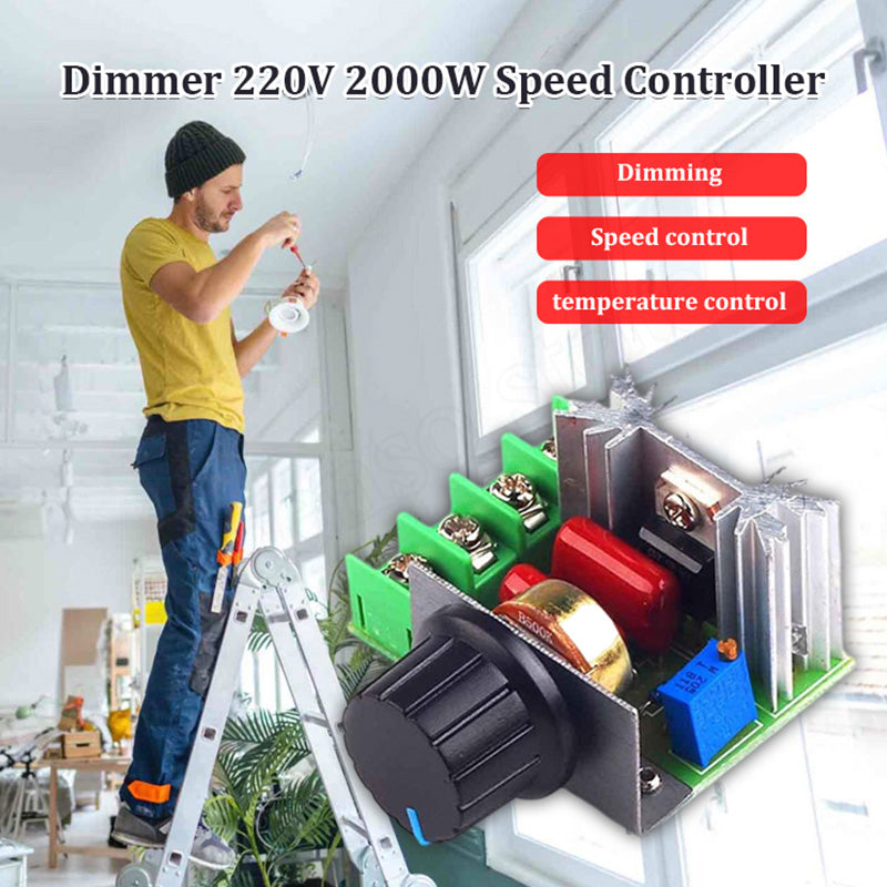 ⚡ Köp 1, få 1 gratis🔧 2000W Step Up & Down Voltage Controller – hög effekt, brett spänningsområde & vredkontroll – perfekt för värmare, motorer och lampor 💡✨