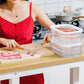 🍱 50% RABATT – TIDSBEGRÄNSAT! 👀 Klar Kyldosa med Lock – transparent sikt, stapelbar design & 3 storleksalternativ – organisera ditt kylskåp enkelt ✨🧊