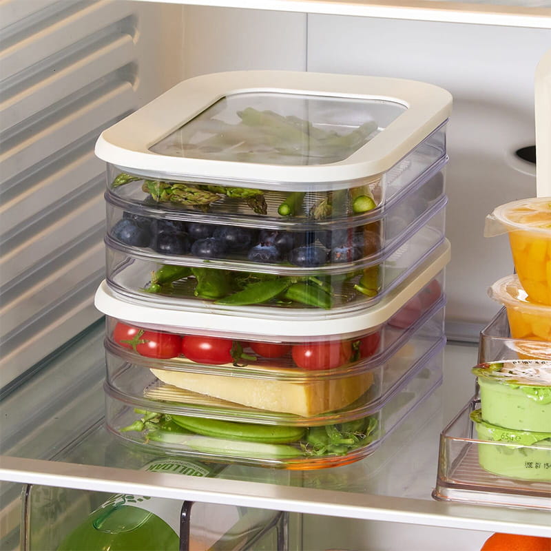🍱 50% RABATT – TIDSBEGRÄNSAT! 👀 Klar Kyldosa med Lock – transparent sikt, stapelbar design & 3 storleksalternativ – organisera ditt kylskåp enkelt ✨🧊