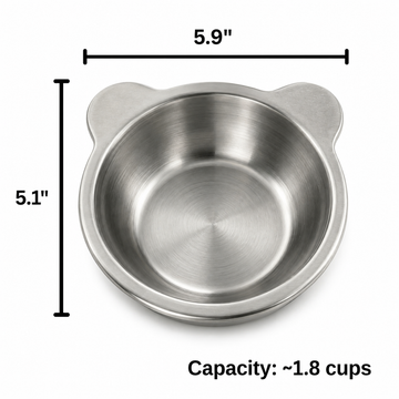 🥣 15° lutad upphöjd matskål för hund – naturlig ätposition, minskar uppstötningar & nacksmärta – perfekt för små raser och äldre hundar 🦴✨