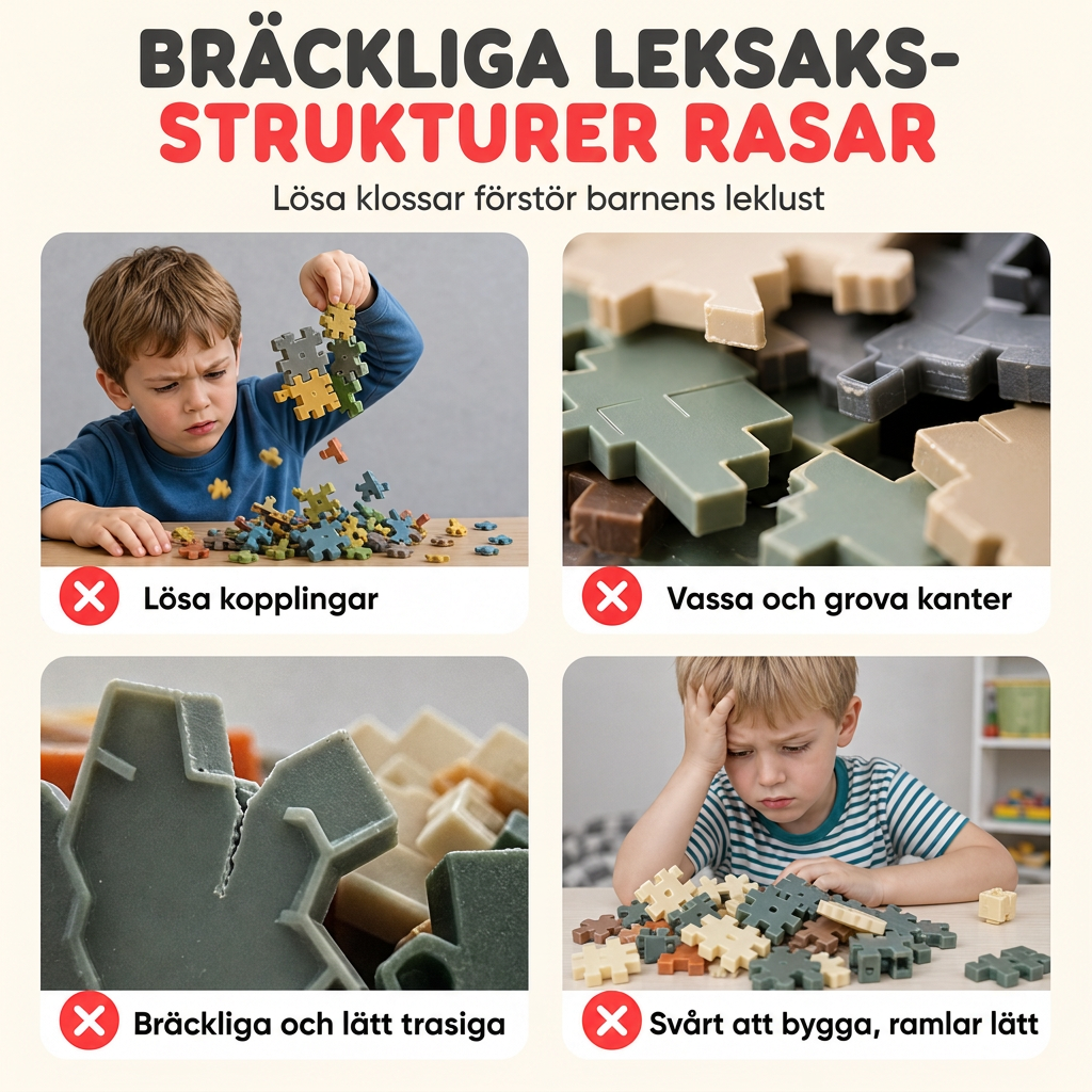 🔥🎁Nyhet 50 % RABATT🔥Barns 3D-sammanfogade snöflingebyggklossar