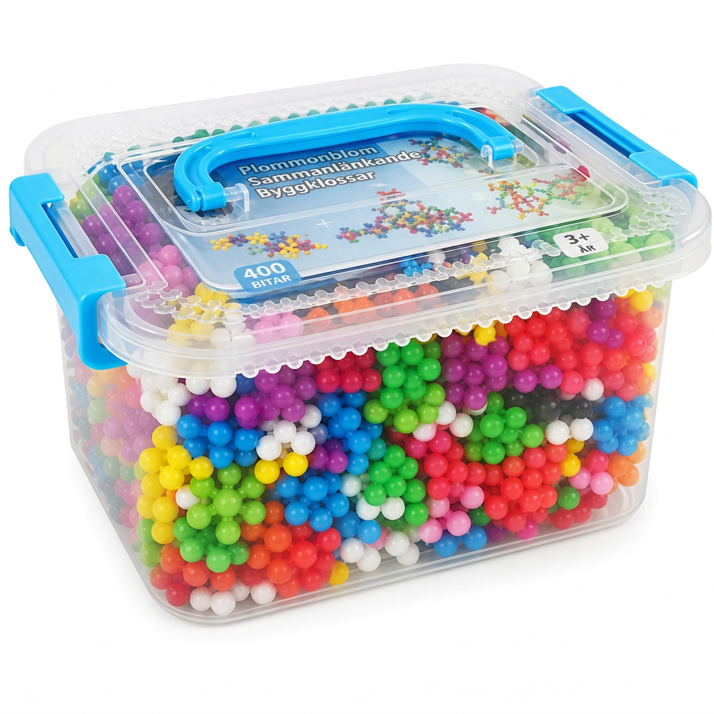 🔥🎁Nyhet 50 % RABATT🔥Barns 3D-sammanfogade snöflingebyggklossar