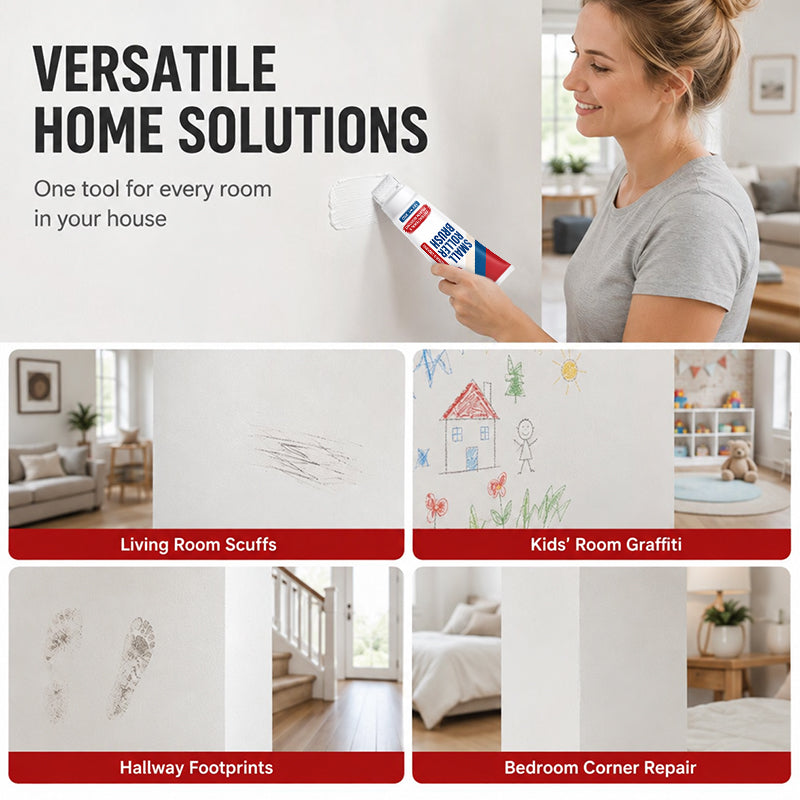 🧱 50% RABATT! Vattentät väggreparationspasta med rollerborste – allt-i-ett, kladdfri och långvarig 🏠
