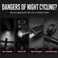 🚲📱 Stötsäkert cykeltelefonfäste + set med 6 LED-lampor – 180 lumen, laddningsbar typ-C, dubbla oberoende lampor, vattentät. Säker nattcykling! 🛡️💪
