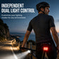 🚲📱 Stötsäkert cykeltelefonfäste + set med 6 LED-lampor – 180 lumen, laddningsbar typ-C, dubbla oberoende lampor, vattentät. Säker nattcykling! 🛡️💪