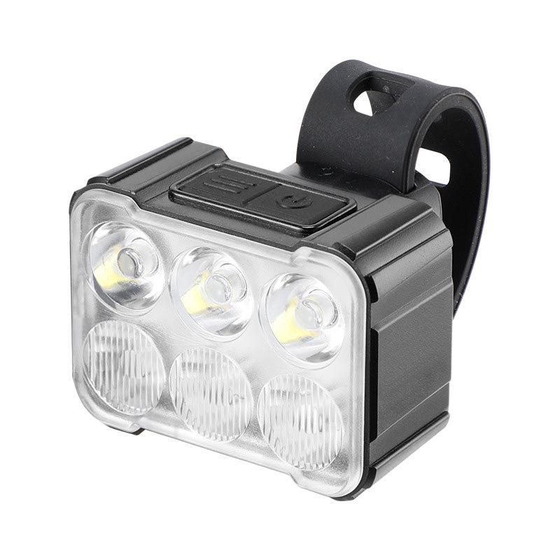 🚲📱 Stötsäkert cykeltelefonfäste + set med 6 LED-lampor – 180 lumen, laddningsbar typ-C, dubbla oberoende lampor, vattentät. Säker nattcykling! 🛡️💪