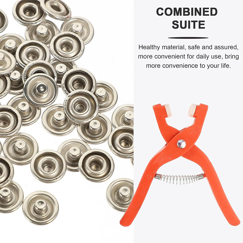 🧷Söm-fri knappknipsats för tryckknappar, inget nål och tråd behövs för att fästa knappar ✂️