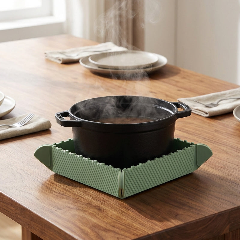 Magnetiskt Grytunderlägg i Silikon 🍳🧲 | Vikbart och Användbart som Skål