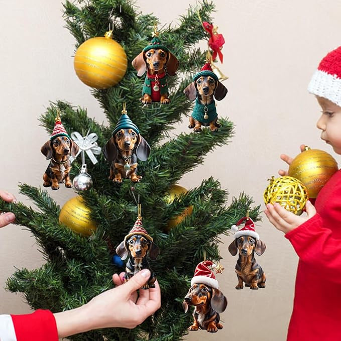 ⏳🔥 TIDSBEGRÄNSAT ERBJUDANDE: 50 % RABATT! ⏰🎄 Julgransprydnader med valpmotiv 🐕🎁
