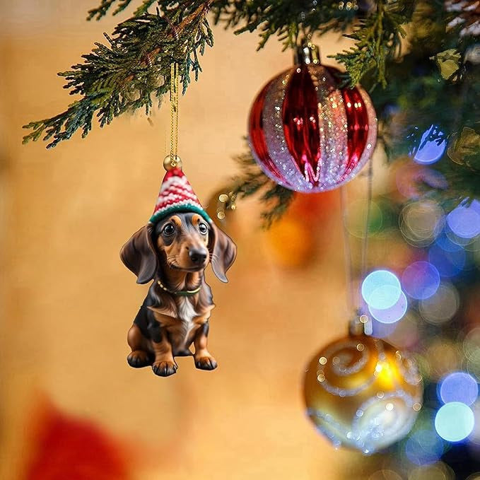 ⏳🔥 TIDSBEGRÄNSAT ERBJUDANDE: 50 % RABATT! ⏰🎄 Julgransprydnader med valpmotiv 🐕🎁