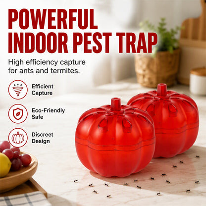 🎃 Insektsfälla i Pumpaform – Diskret Kontroll av Myror och Flugor Inomhus