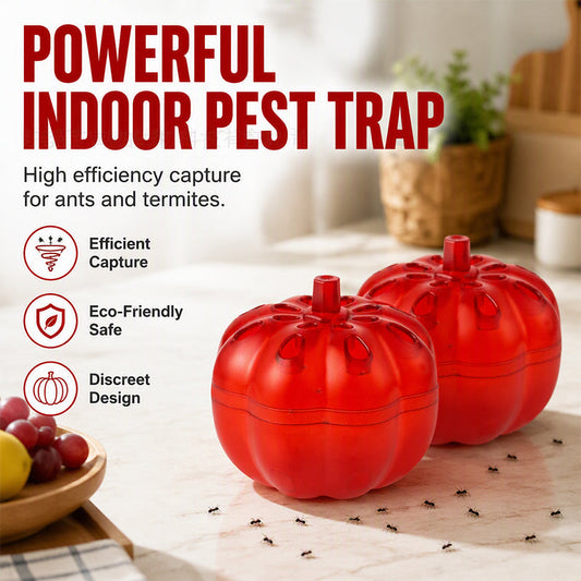 🎃 Insektsfälla i Pumpaform – Diskret Kontroll av Myror och Flugor Inomhus